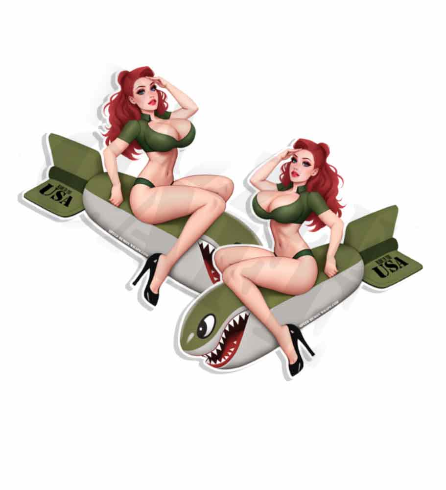 Blown Away Pin Up Decals
