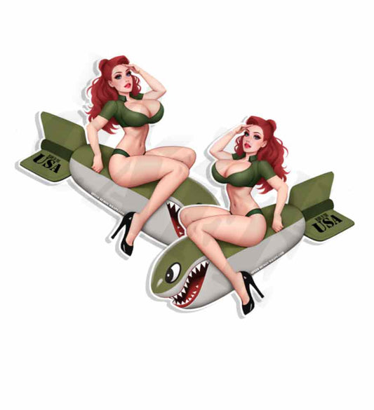 Blown Away Pin Up Decals