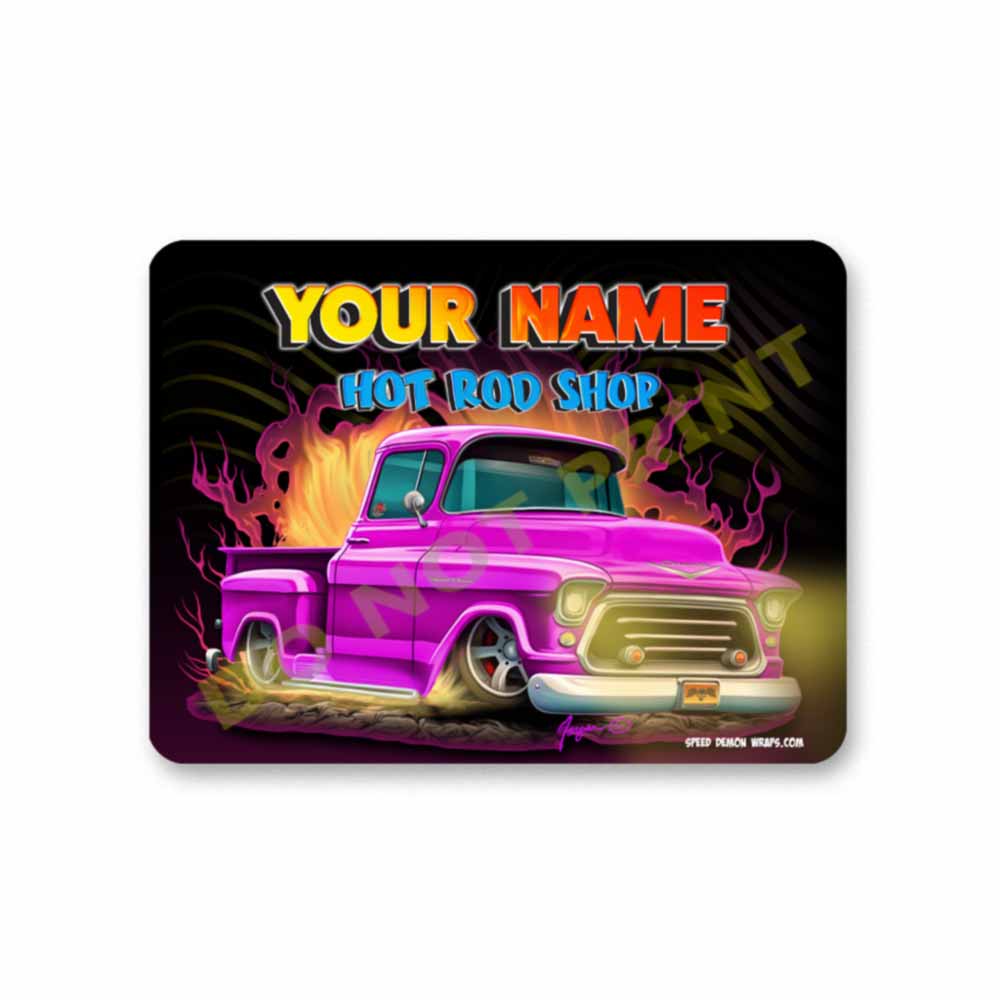 Personalized 1957 Chevy Spped Shop Sign