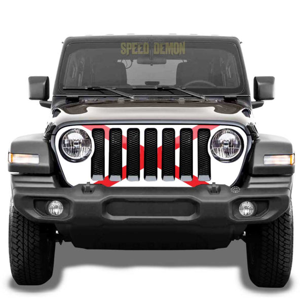Jeep Wrangler Grill Wrap JL 2018-2025 Alabama Flag