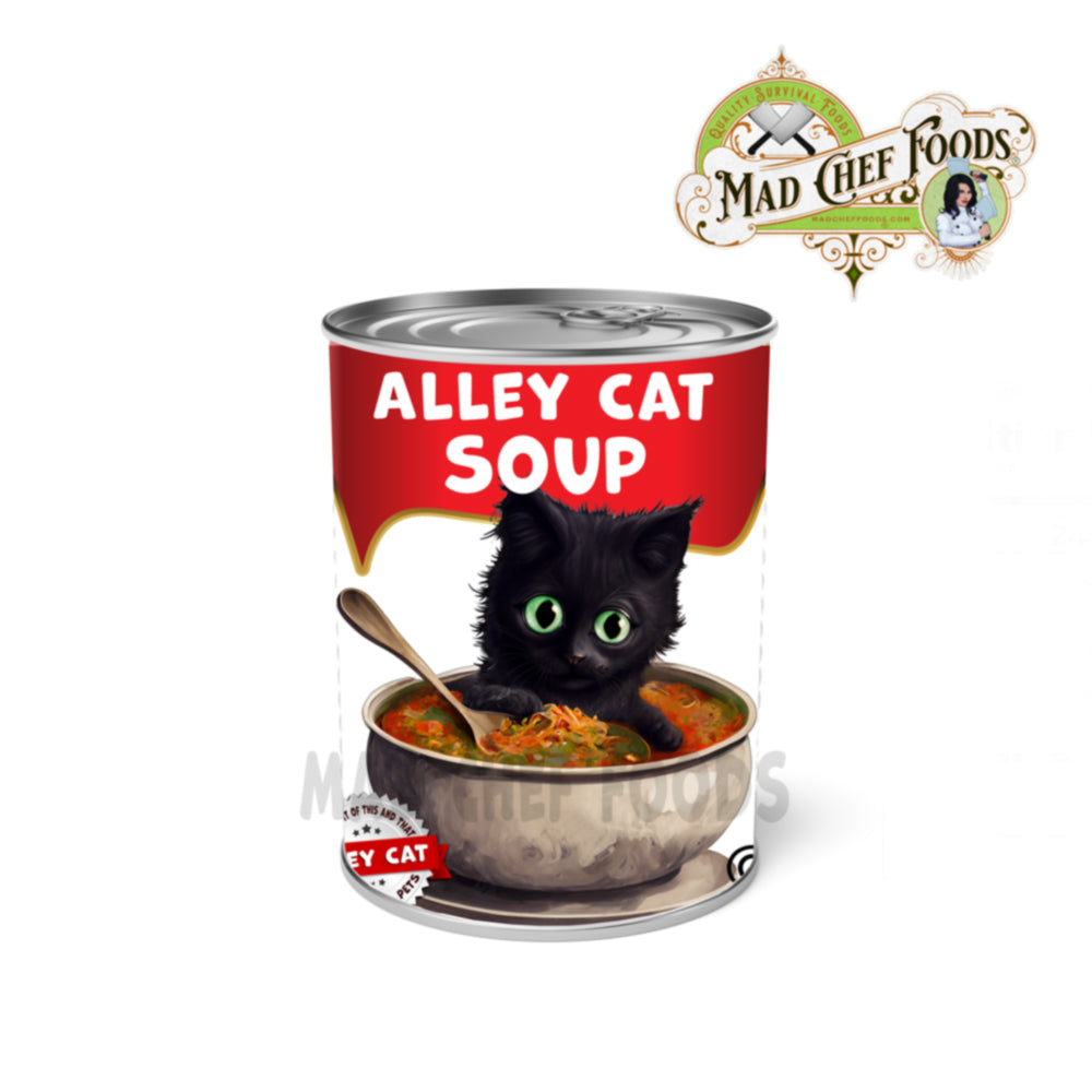 Alley Cat Soup Funny Prank Soup Can Labels Gag Gift