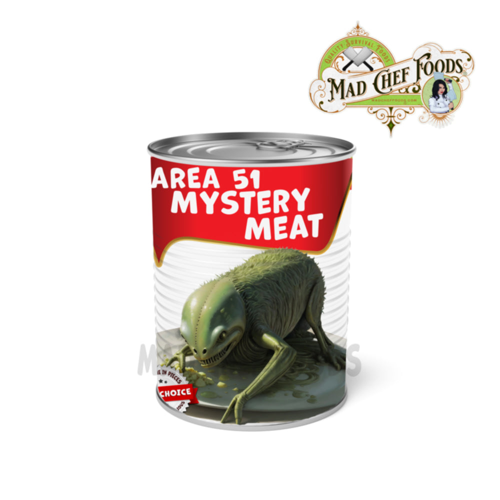 Area 51 Mystery Meat Funny Prank Soup Can Labels Gag Gift