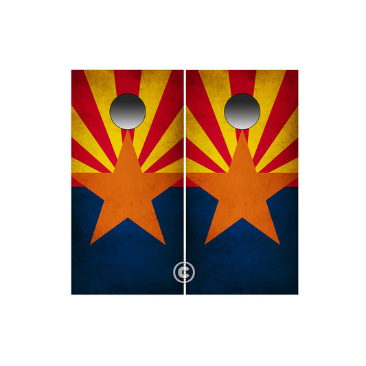 Arizona State Cornhole Wraps ~ Rustic