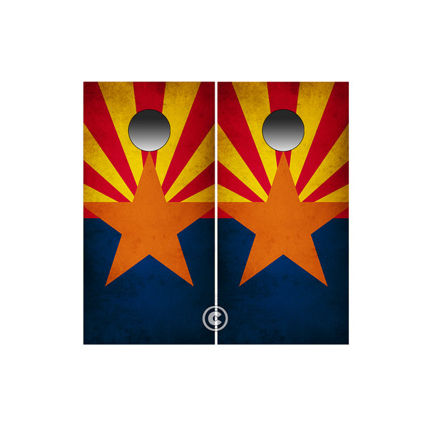 Arizona State Cornhole Wraps ~ Rustic