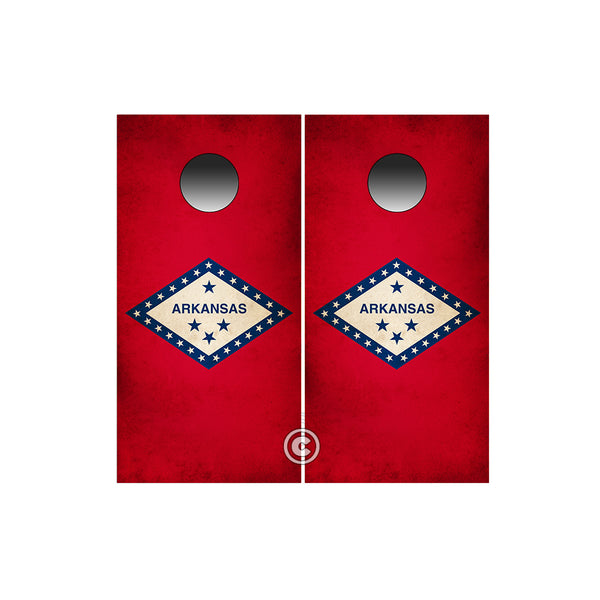 Arkansas State Cornhole Wraps ~ Rustic