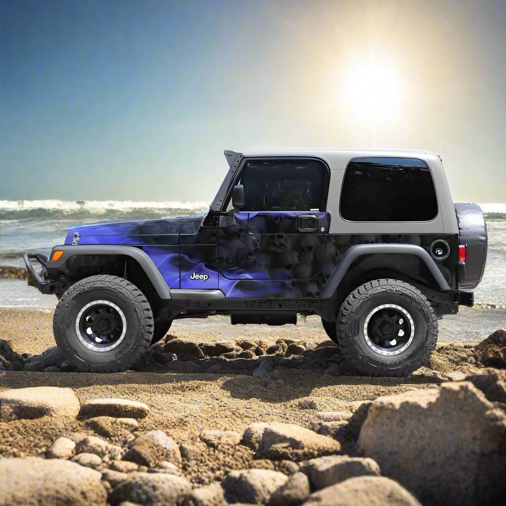 Blue Jeep Wrangler TJ Trail-Armor