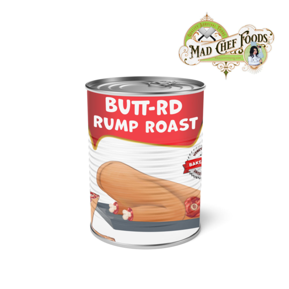 ButtRD Rump Roast Funny Prank Soup Can Labels