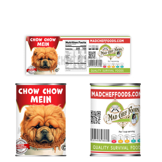 Chow Chow Mein Soup Can Label