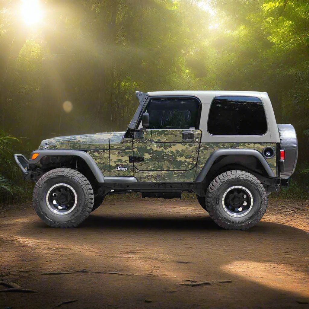 Digital Camo Jeep Wrangler-TJ Precut Wrap Kit