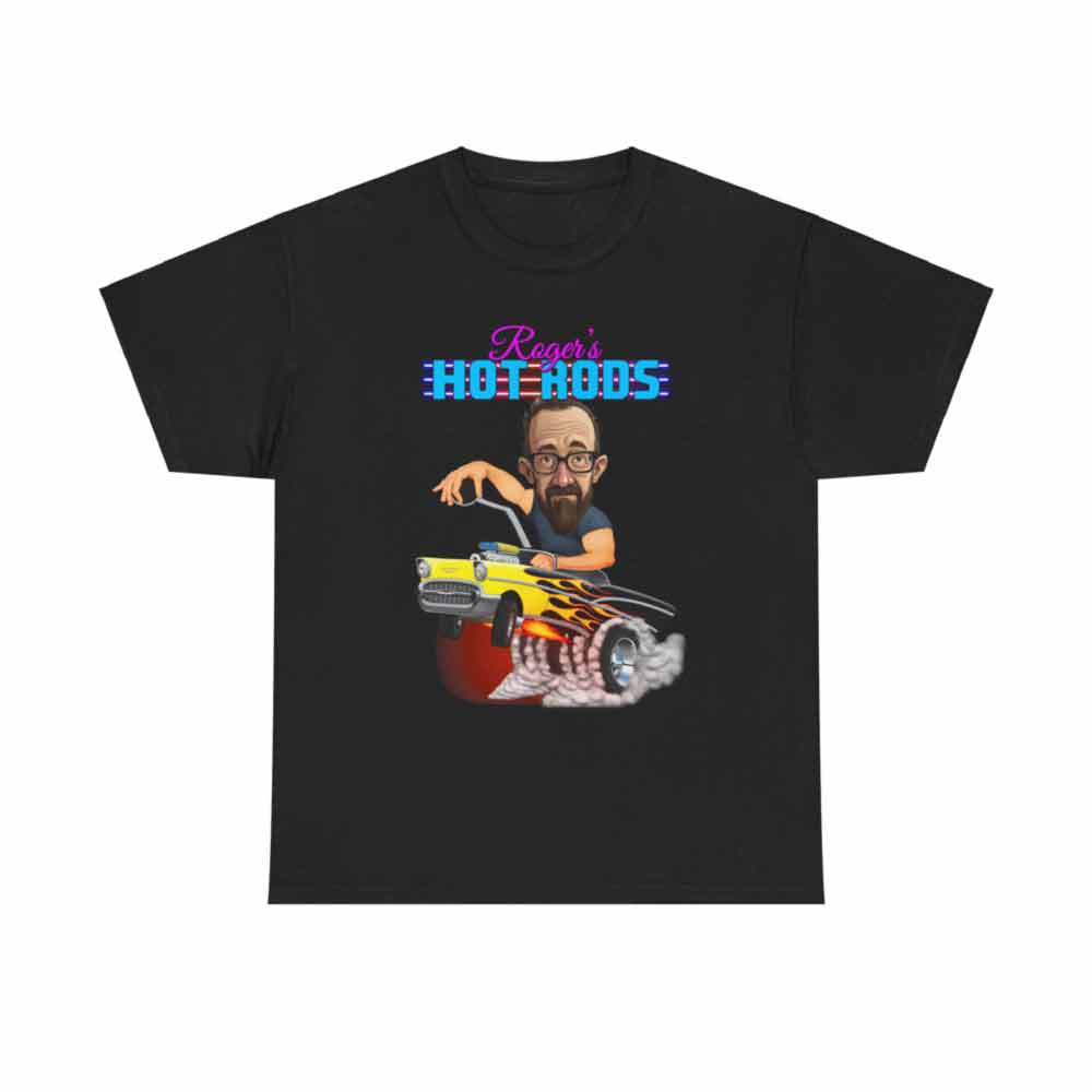 Personalized 1957 Chevy Bel Air Car Caricature T-Shirt from Photo