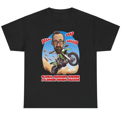 Personalized Motocross Dirt Bike Caricature BRAAP T-Shirt from Photo