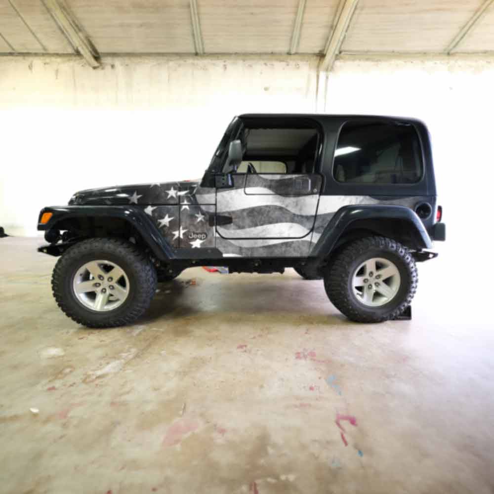 American Flag Jeep Wrangler TJ Trail-Armor Wrap