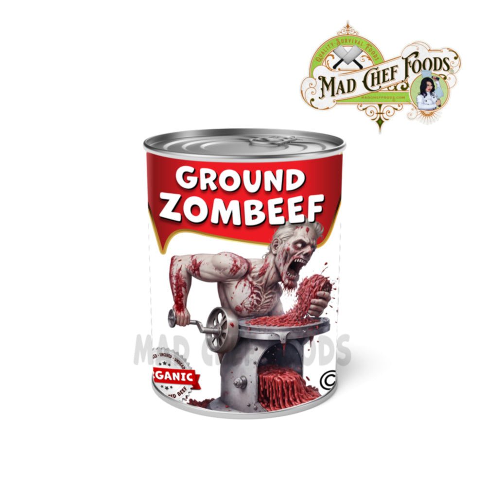 Ground Zombeef Funny Prank Soup Can Labels Gag Gift