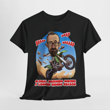 Personalized Motocross Dirt Bike Caricature BRAAP T-Shirt from Photo