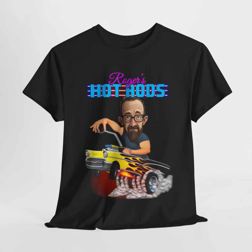 Personalized 1957 Chevy Bel Air Car Caricature T-Shirt from Photo