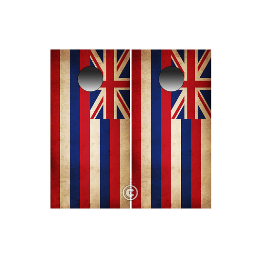 Hawaii State Cornhole Wraps ~ Rustic