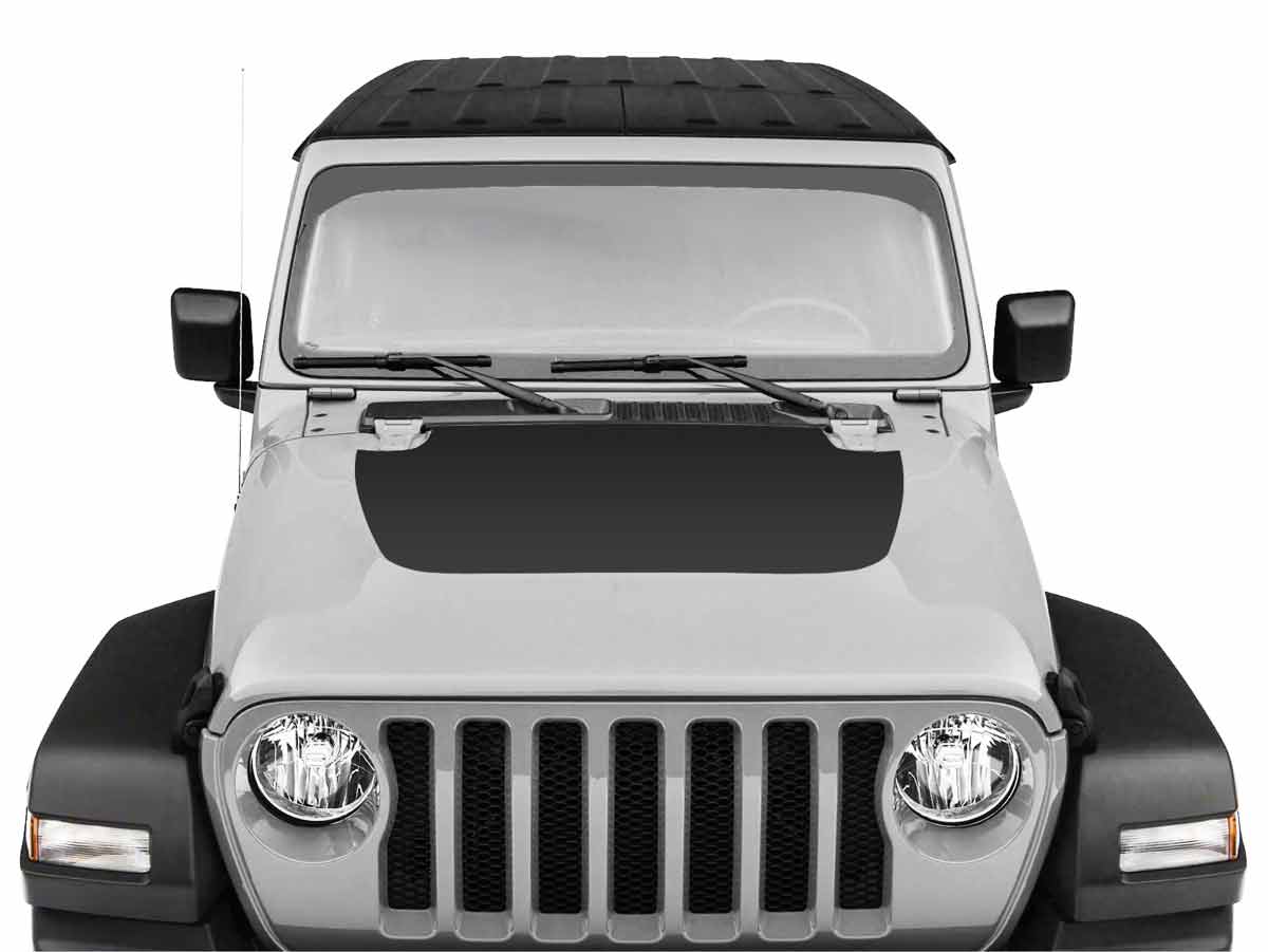 Jeep Wrangler/Gladiator JL/JT Sport Sahara Willys Overland Hood Decal 2018-2025