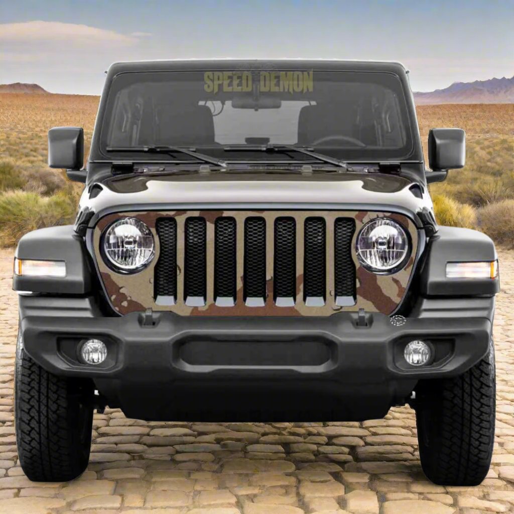 Jeep Wrangler Grill Wrap JL 2018-2025 Desert Camo
