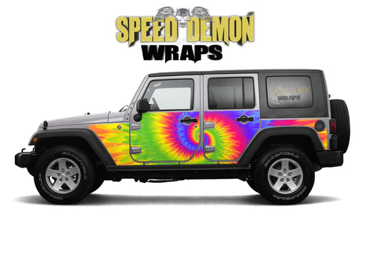Jeep Wrangler JK Trail Armor Side Wrap 2007-2017 4 Door  Tie-Die