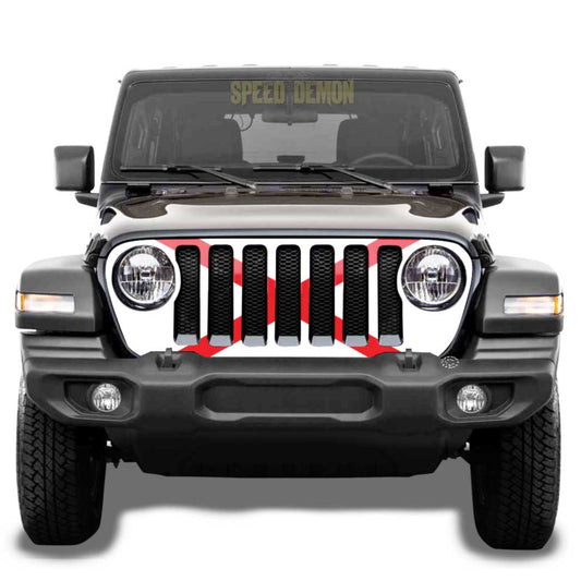 Jeep Gladiator Grill Wrap JT 2018-2025 Alabama Flag