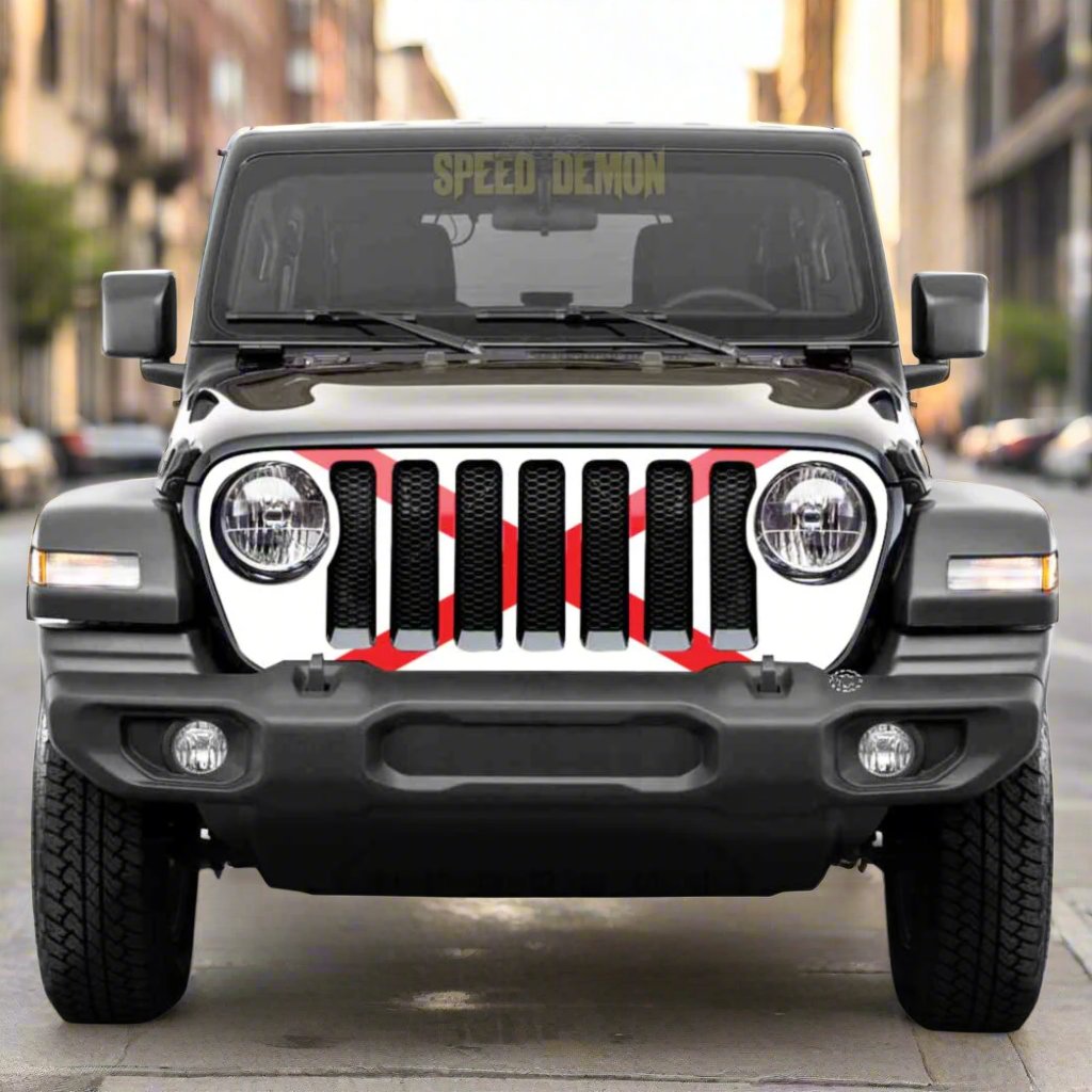 Jeep Gladiator Grill Wrap JT 2018-2025 Alabama Flag