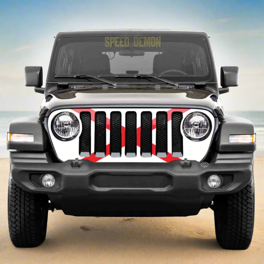 Jeep Gladiator Grill Wrap JT 2018-2025 Alabama Flag