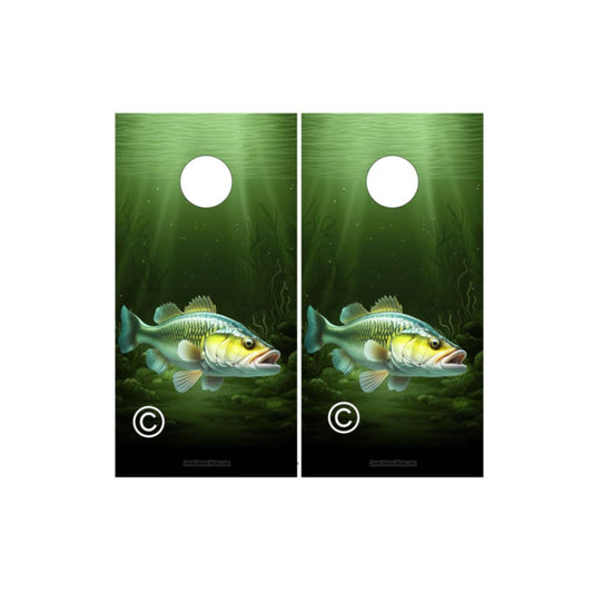 Largemouth Bass  at Emerald Lake CORNHOLE WRAPS