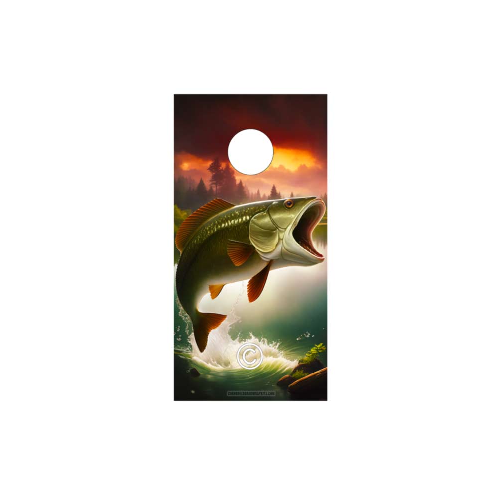 Largemouth Bass Cornhole Wrap