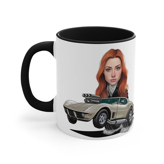 Corvette Coffee Mug Caricature From Photo