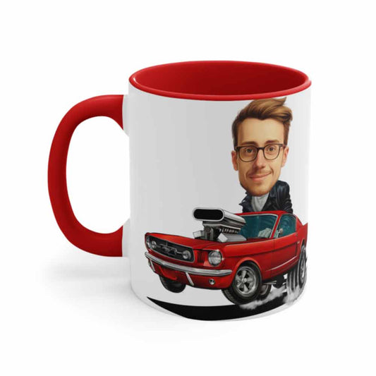 Mustang Coffee Mug Car Caricature From Photo