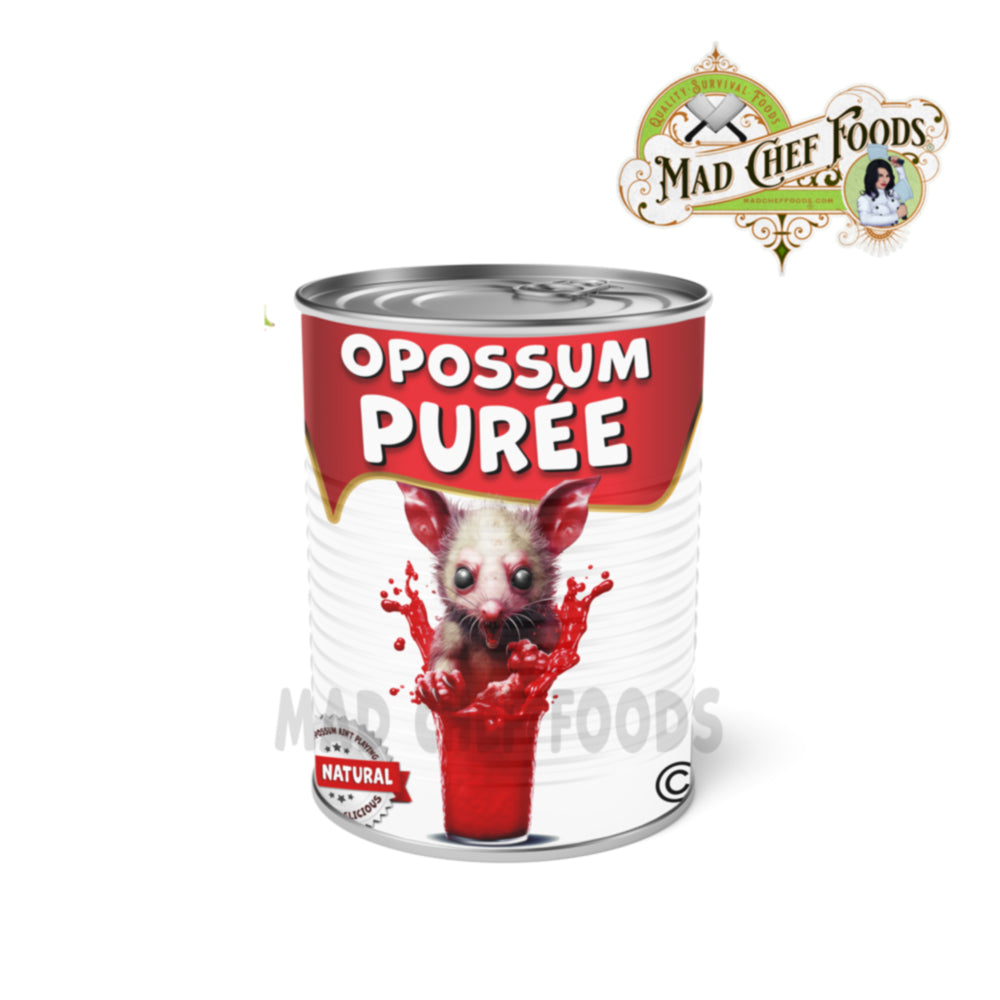 Opossum Puree Funny Prank Soup Can Labels Gag Gift