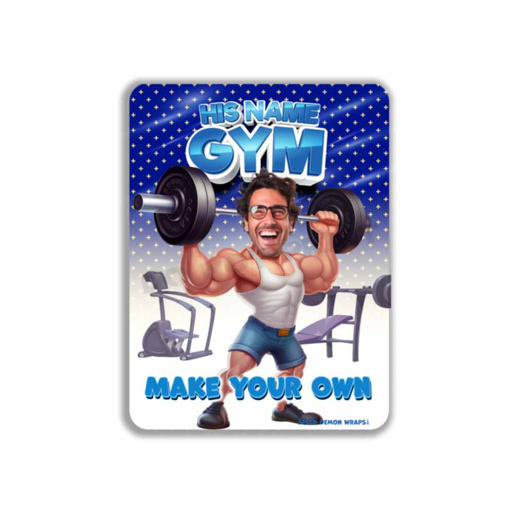Personalized Gym Metal Sign HIS Make Your Own Caricature