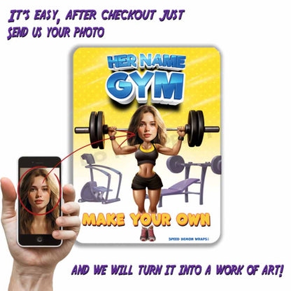 Personalized Gym Metal Sign Make Your Own