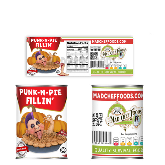 Punk N Pie Fillin Soup Can Label