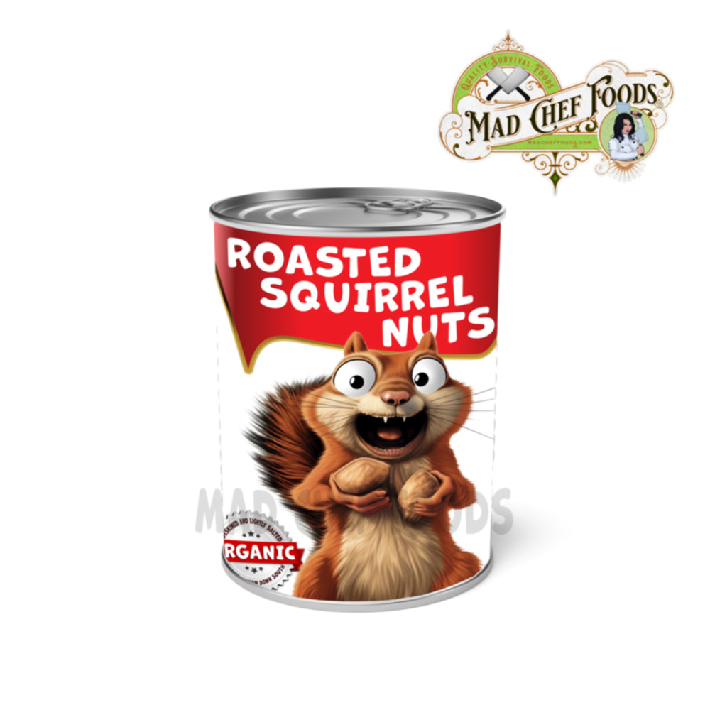 Roasted Squirrel Nuts Funny Prank Soup Can Labels Gag Gift