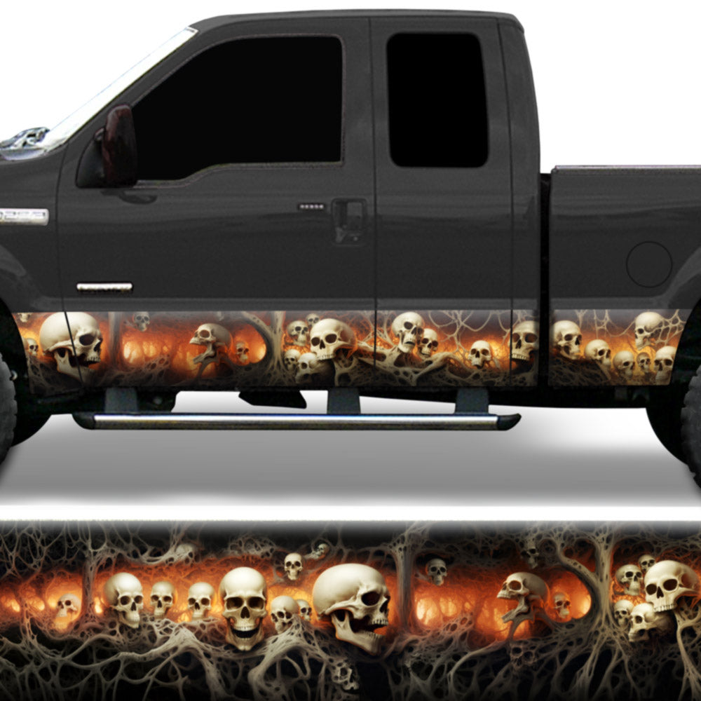 Skulls - Amber Rocker Pannel Wraps