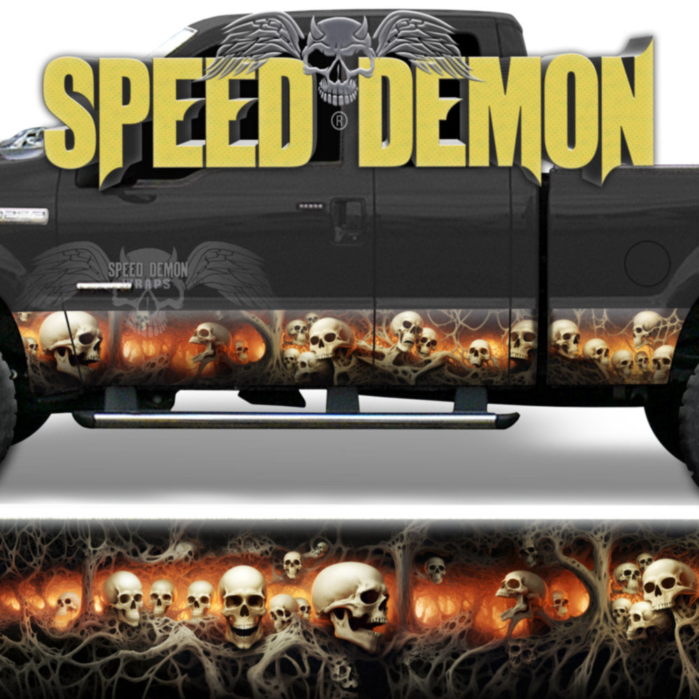 Sinister Skulls - Amber Rocker Pannel Wraps
