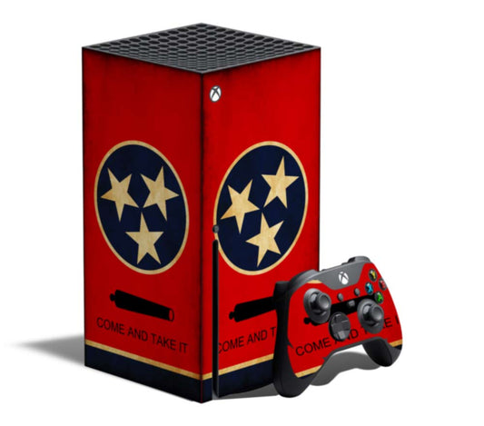 Xbox Console Wrap - Tennessee Flag Rustic - Series X