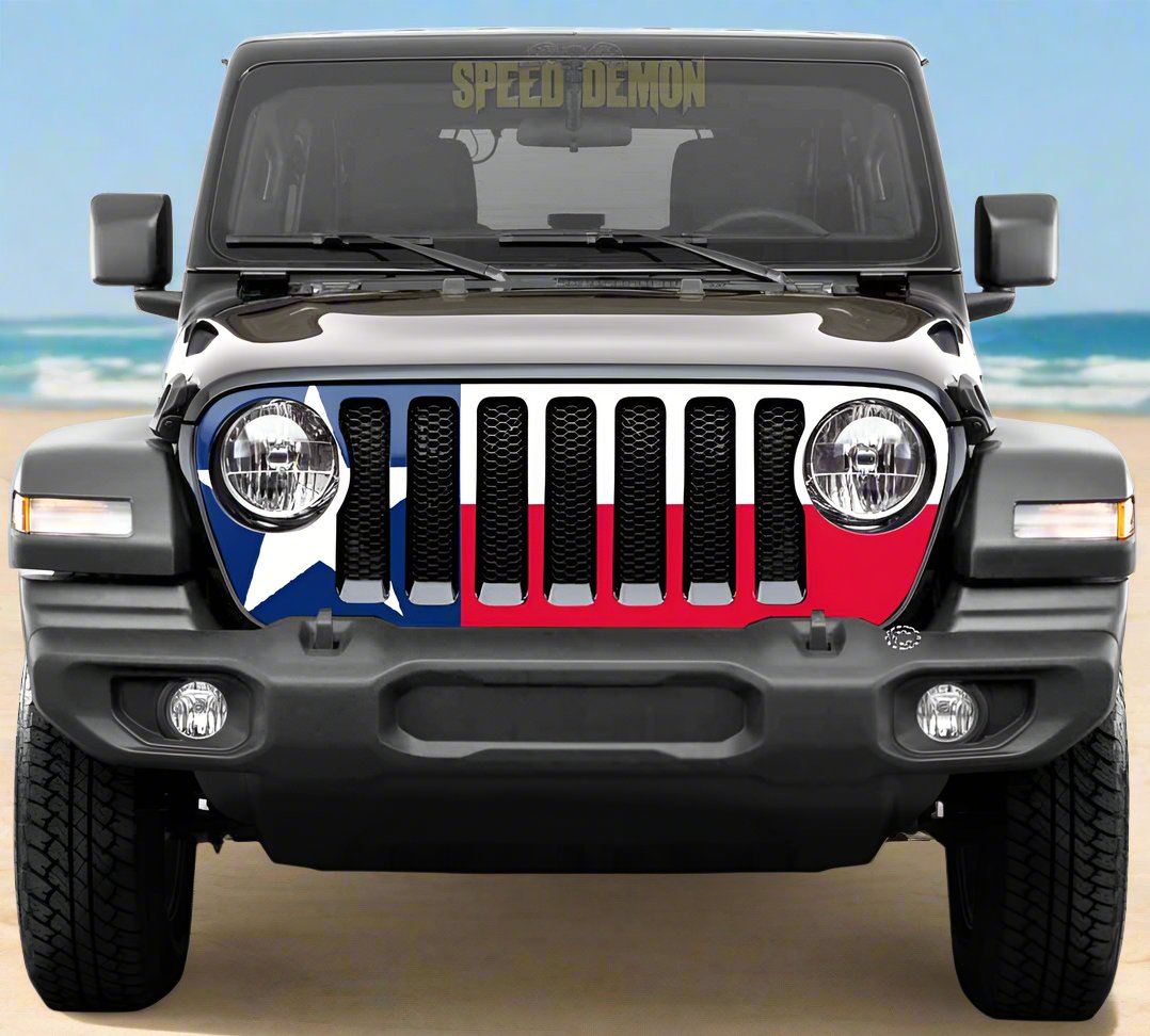 Texas Flag Jeep Gladiator Grill Wrap 2020-2025