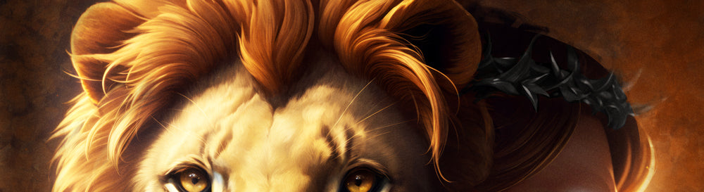 The Lion Of Judah - symbol of Jesus Christ Cornhole Wrap Close Up