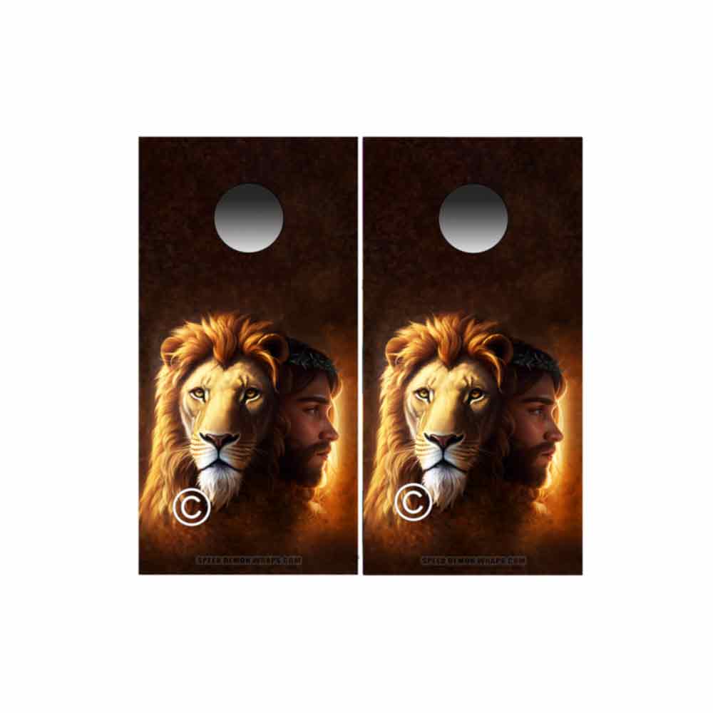 The Lion Of Judah - symbol of Jesus Christ Cornhole Wraps