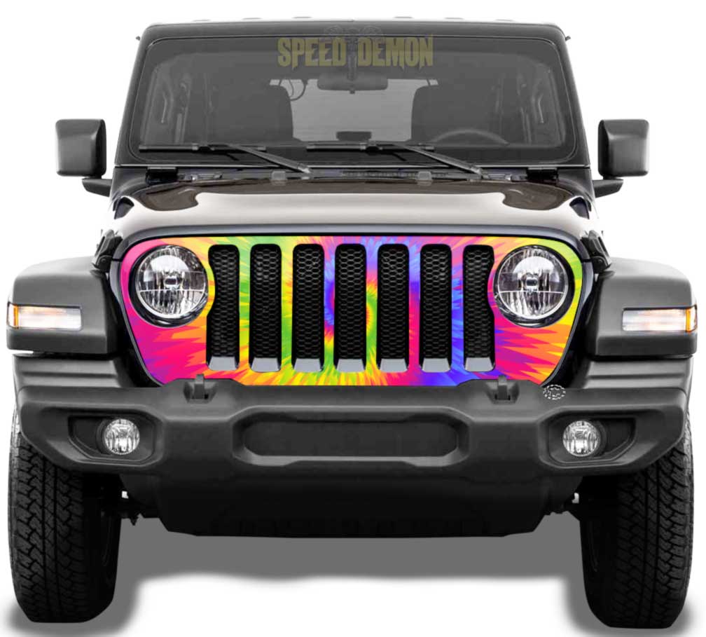 Tie-Dye Jeep Gladiator Grill Wrap JL 2020-2025 JT