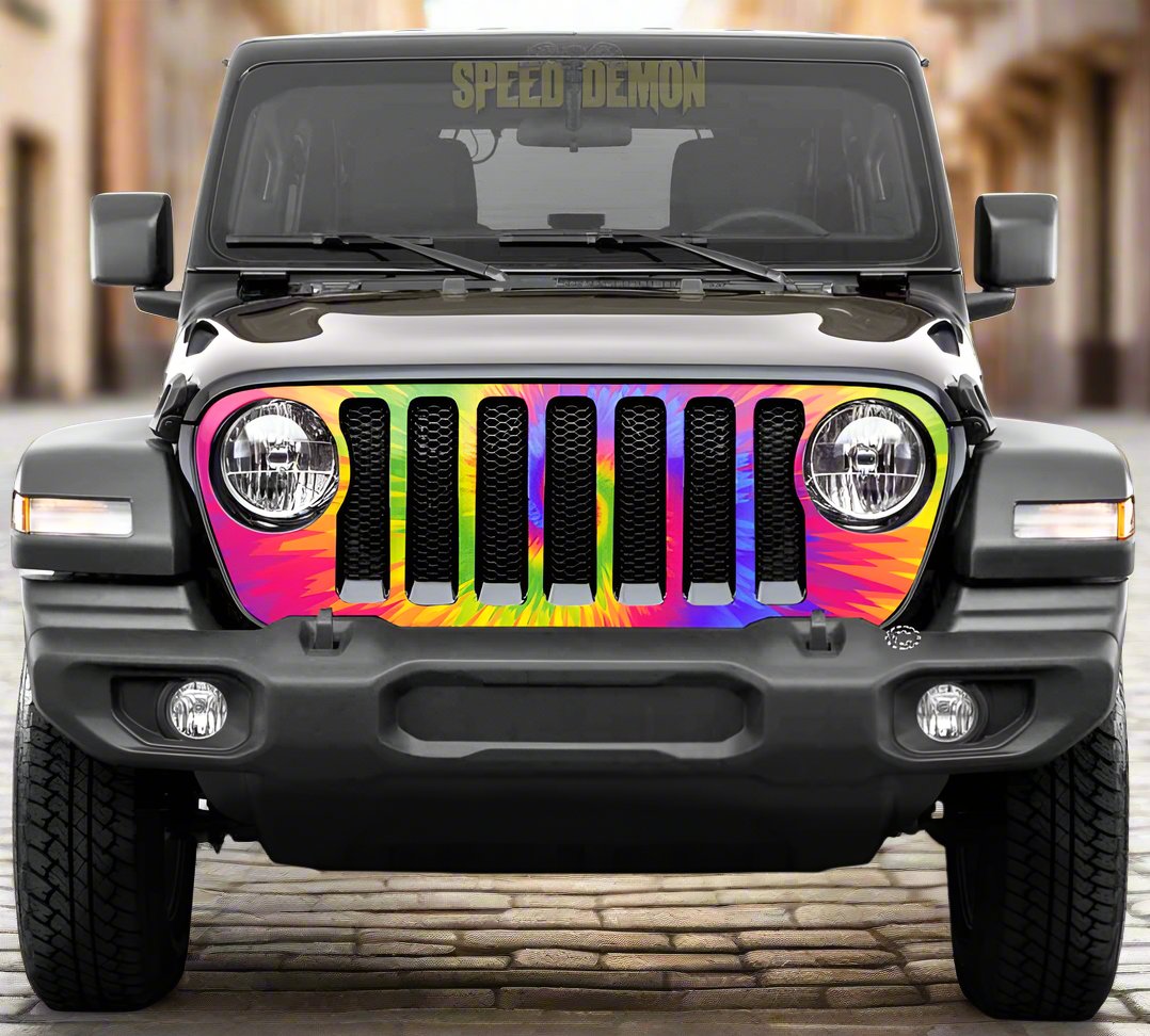 Jeep Gladiator Grill Wrap JL 2020-2025 Tie-Dye