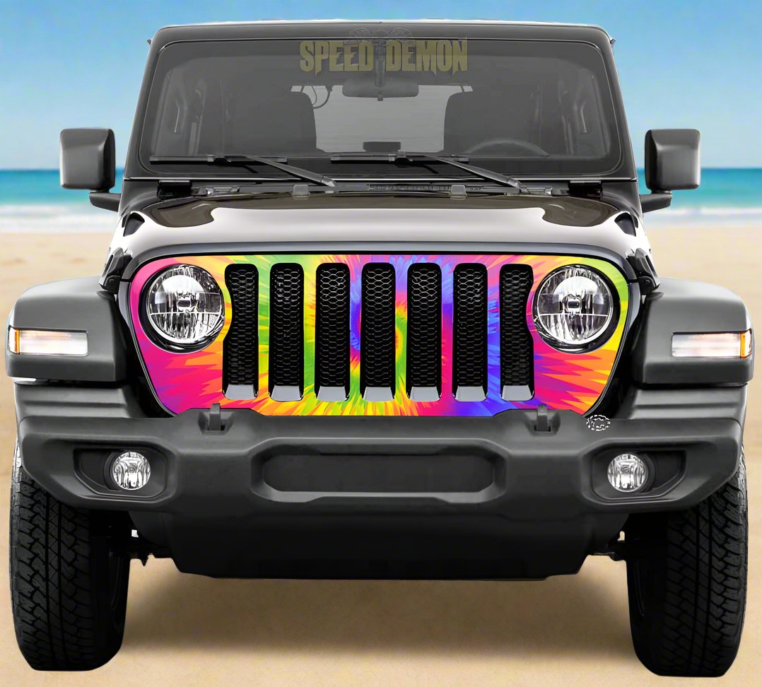 Tie-Dye Jeep Gladiator Grill Wrap JL