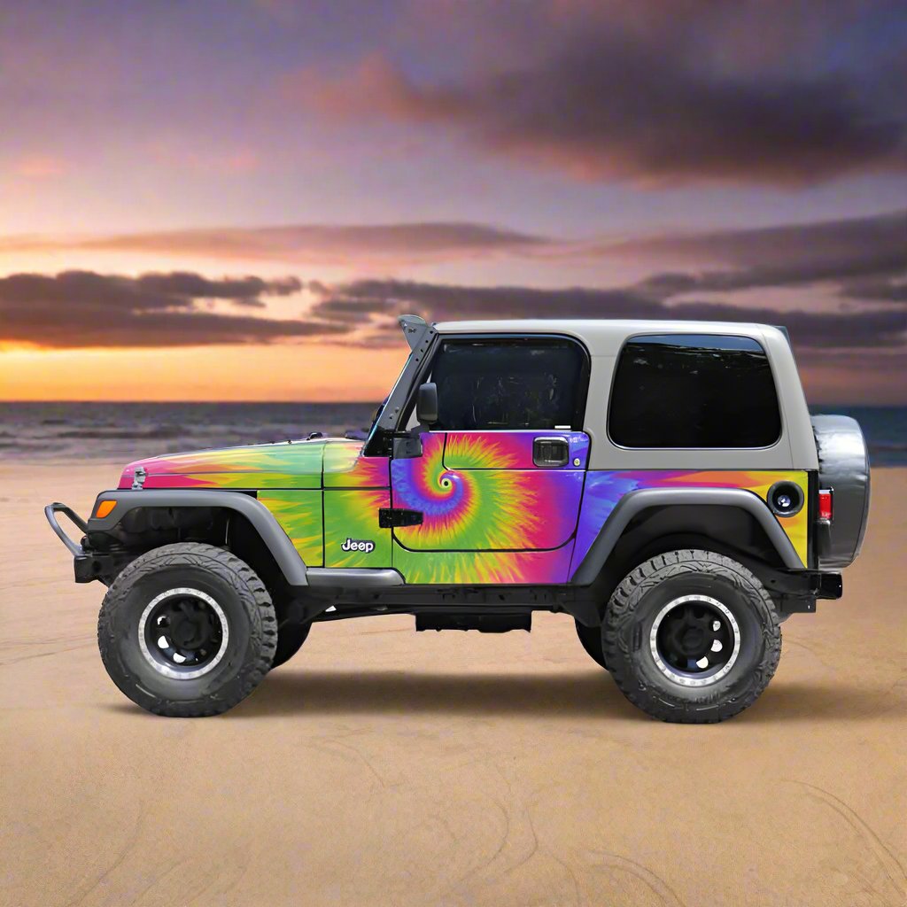 Tie-Dye TJ Jeep Wrangler Wrap