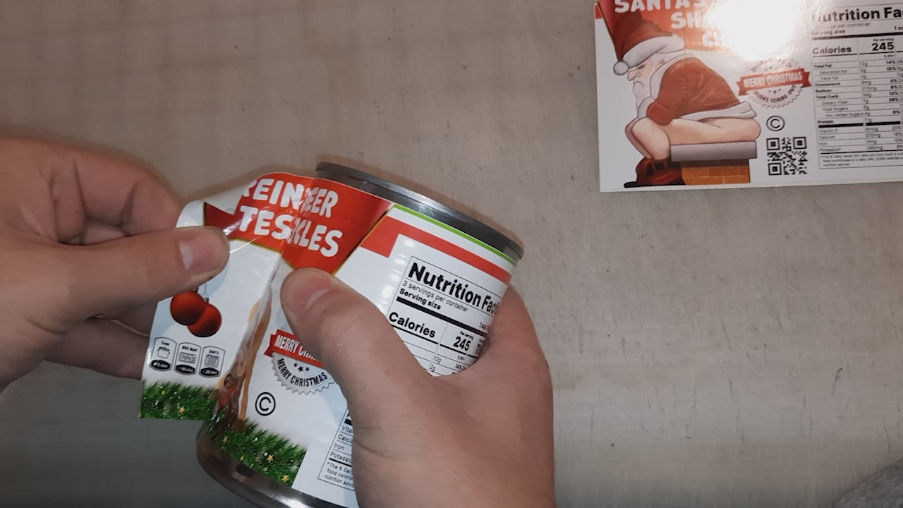 Funny Prank Soup Can Label Installation