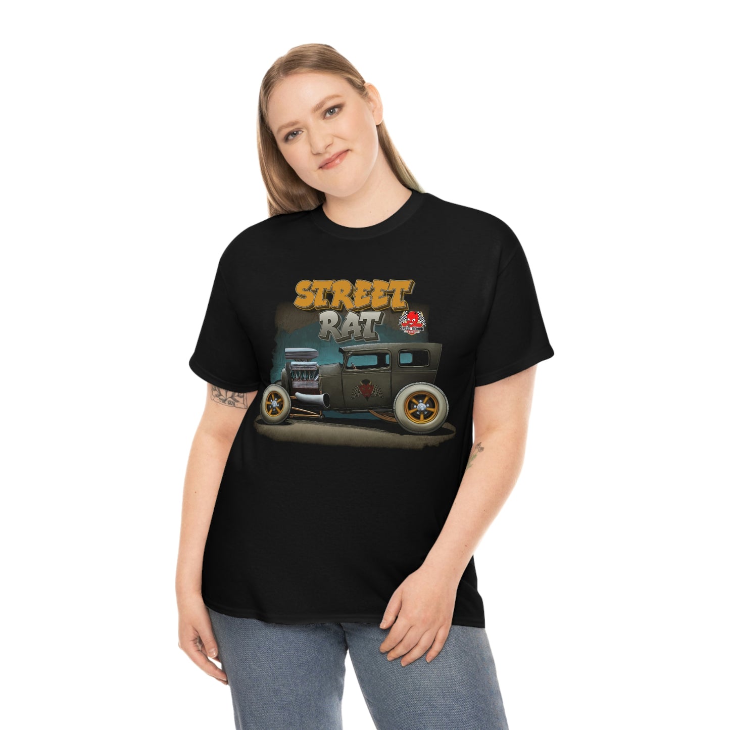 Street Rat - 1929 Model T Rat Rod Speed demon hot rod shop Kustom Kulture Tee Shirt C35502
