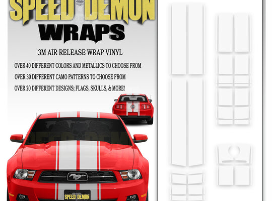 2010-2012 Ford Mustang Eleanor Racing Stripe Kit Wt