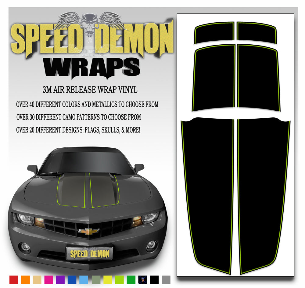 Camaro Stripes Black
