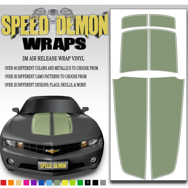 Army Green Camaro Stripes Kit 2010-2015